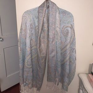 Powder blue scarf
